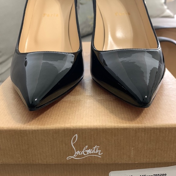 Christian Louboutin So Kate 85mm Black Patent Pumps - Picture 4 of 6